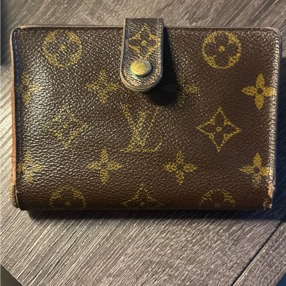 Louis Vuitton Brown and Gold Monogram Wallet